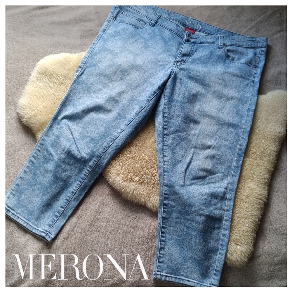 Merona Plus Size Fit 3 Crop Pantacourt Jeans